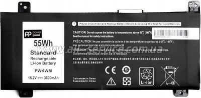 Акумулятор до ноутбука DELL Inspiron 14-7466 (PWKWM) 15.2V 3600mAh PowerPlant (NB441570) Акумулятор до ноутбука DELL Inspiron 14-7466 (PWKWM) 15.2V 3600mAh PowerPlant (NB441570)