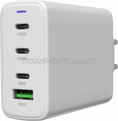 �������� ������� Canyon CU140ACC GaN 150W 3xPD 1xQC EU White (CNS-CUW140ACC)
