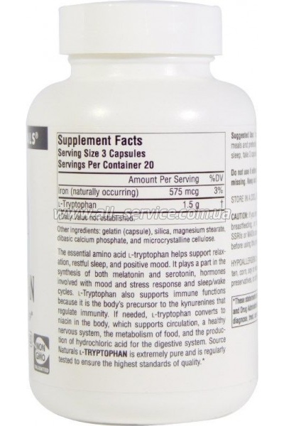  Source Naturals L- 500, 60  (SNS-01984)