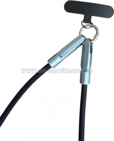 ���� ������ USB-C to USB-C 1.2m PD3.1 100W braided black XoKo (XK-SC-HLD-200-BK)