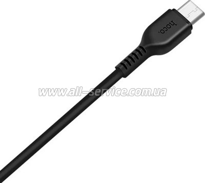 ���� ������ USB 2.0 AM to USB-C 2.0m 3A X20 black HOCO (6957531068907)