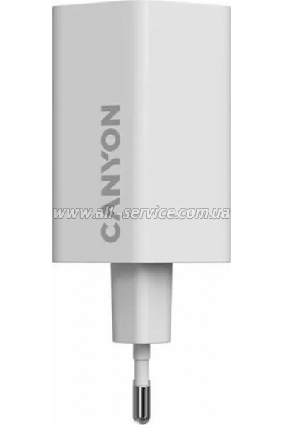 �������� ������� Canyon HEXAGON 65 GaN 65W 2xPD 1xQC EU White (CND-CHAHEX65W)