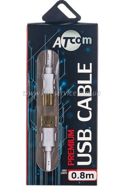 ������ ��� �������� Atcom USB 2.0 AM/ BM 0.8m (14370)