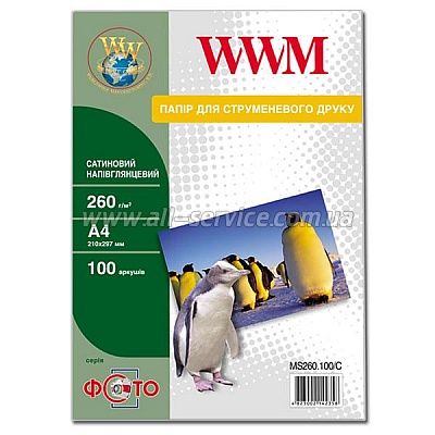  WWM,   260g/m2, 4, 100 (MS260.100/C)