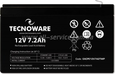 ������� � ��� Tecnoware 12V 7.2Ah (EACPE12V7A2TWP)