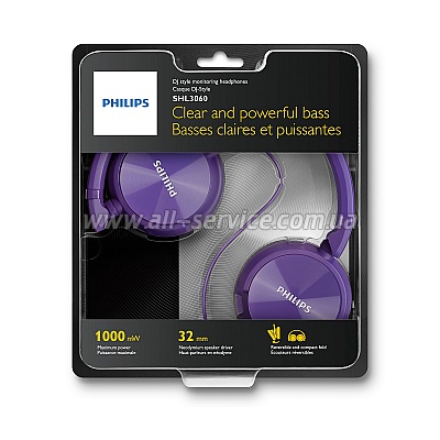  Philips SHL3060PP/00 Purple