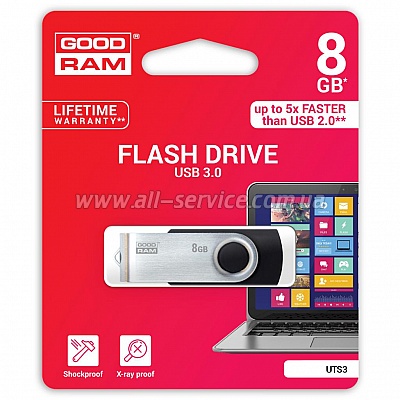  Goodram 32GB UTS3 Twister Black USB 3.0 (UTS3-0320K0R11)