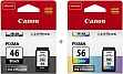 Комплект картриджей Canon Pixma E404/ E464/ PG-46/ CL-56 Black/ Color (Set46) Комплект картриджей Canon Pixma E404/ E464/ PG-46/ CL-56 Black/ Color (Set46)