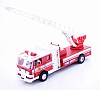 Машинка металлическая Goki Пожарная машина с лестницей красная (12115G-2)