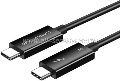 ���� ������ USB-C to USB-C 0.5m Thunderbolt 3 100W Cabletime (CA915392)
