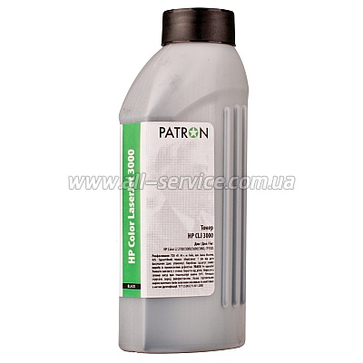 ТОНЕР HP CLJ 3000 BLACK ФЛАКОН 230 г PATRON ТОНЕР HP CLJ 3000 BLACK ФЛАКОН 230 г PATRON