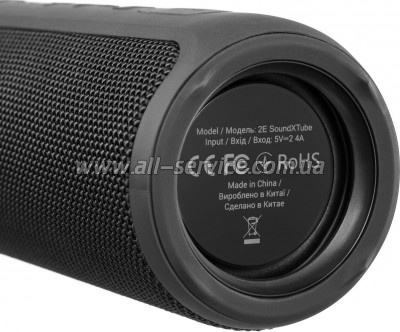   2E SoundXTube TWS MP3 Wireless Waterproof Black (2E-BSSXTWBK)
