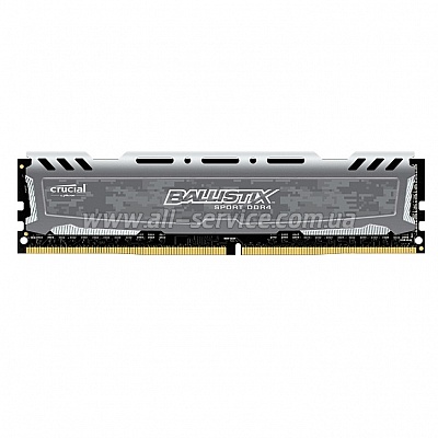 Память 8GB Micron Crucial DDR4 2400Mhz, Ballistix Sport 288 pin (BLS8G4D240FSB Память 8GB Micron Crucial DDR4 2400Mhz, Ballistix Sport 288 pin (BLS8G4D240FSB
