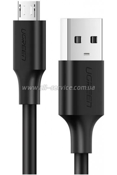 ���� ������ USB 2.0 AM to Micro 5P 0.5m 2A US289 black Ugreen (60135)