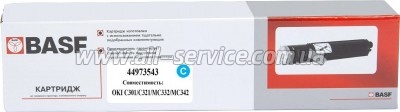 �����-�������� BASF OKI C301/ C321/ MC332/ MC342 ������ 44973543 Cyan (BASF-KT-44973543)