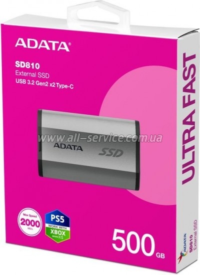 SSD USB 3.2 500GB ADATA (SD810-500G-CSG)
