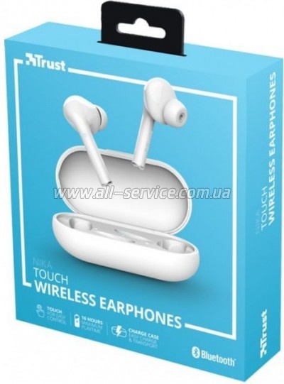 �������� Trust Nika Touch True Wireless White (23705)