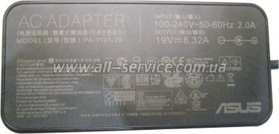 ���� ������� � �������� ASUS 120W 19V, 6.32A, ������ 5.5/2.5, Slim-������ (ADP-120RH)