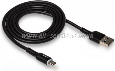 ���� ������ USB 2.0 AM to Micro 5P 1.0m 3A black XO (NB112-M-BK)