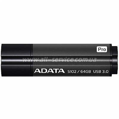  64GB ADATA S102 Pro USB 3.0 Grey (AS102P-64G-RGY)
