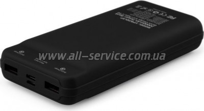   Vinga 20000 mAh QC3.0 Display soft touch black (VPB2QLSBK)
