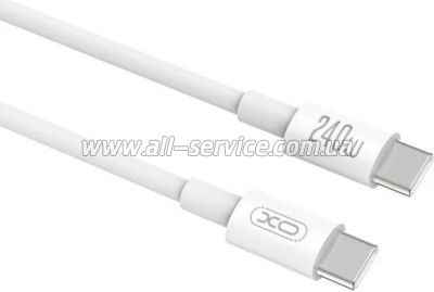 ���� ������ USB-C to USB-C 1.0m 240W white XO (XO-CB-240CC-WH)