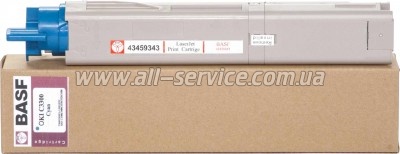  BASF OKI C3300/ 3400  43459343 Cyan (WWMID-78302)
