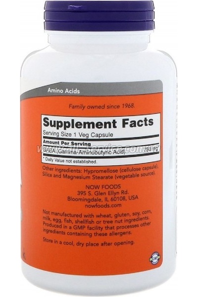  Now Foods GABA (- ) 750, 200  (NOW-00129)