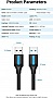 ���� ������ USB 3.0 AM/AM 1.5m PVC black Vention (CONBG)