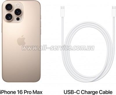  Apple iPhone 16 Pro Max 256GB Desert Titanium (MYWX3)