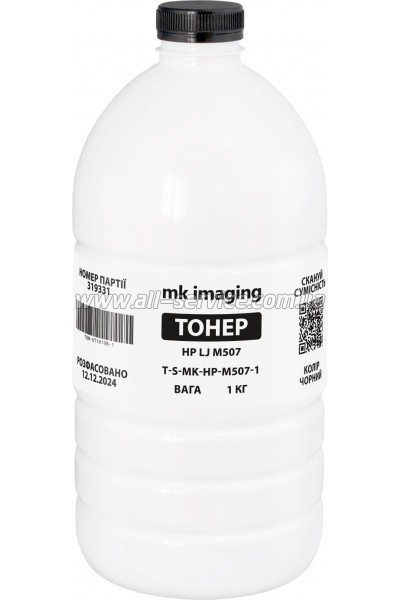 Тонер Mitsubishi HP LJ M507 бутль 1кг Black (TSM-UT1910B-1) Тонер Mitsubishi HP LJ M507 бутль 1кг Black (TSM-UT1910B-1)