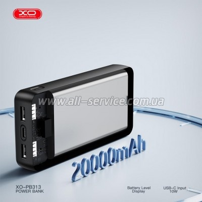������� ������������� XO 20000mAh PD 10.5W black (XO-PB313-BK)