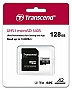   Transcend 128GB microSDXC C10 UHS-I U3 A2 + SD  (TS128GUSD340S)
