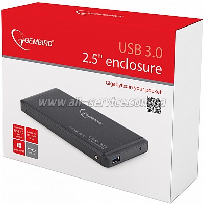   Gembird 2.5" Black (EE2-U3S-2)