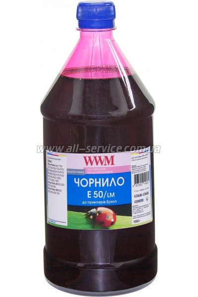 Чернила WWM для Epson Stylus Photo R200 /R340 /RX620 1000г Light Magenta Водорастворимые (E50/LM-4) Чернила WWM для Epson Stylus Photo R200 /R340 /RX620 1000г Light Magenta Водорастворимые (E50/LM-4)