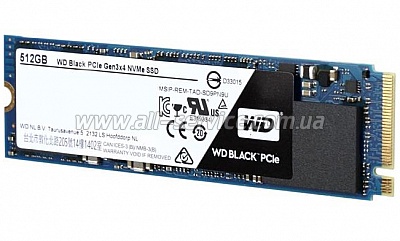 SSD  512GB WD M.2 2280 BLACK (WDS512G1X0C)