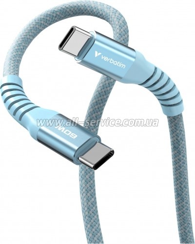���� ������ USB-C to USB-C 1.2m Magnetic 60W blue Verbatim (31852)