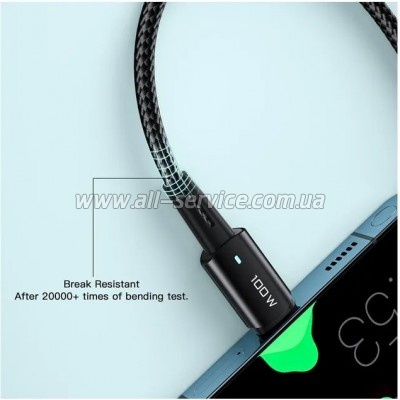 ���� ������ USB-C to USB-C 2.0m 100W black Essager (EXCTT1-CGA01)