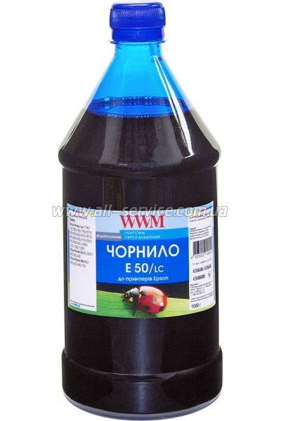Чернила WWM для Epson Stylus Photo R200 /R340 /RX620 1000г Light Cyan Водорастворимые (E50/LC-4) Чернила WWM для Epson Stylus Photo R200 /R340 /RX620 1000г Light Cyan Водорастворимые (E50/LC-4)
