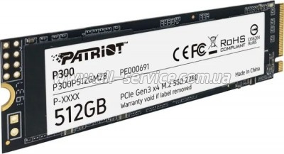 SSD  PATRIOT P300 512 GB (P300P512GM28)