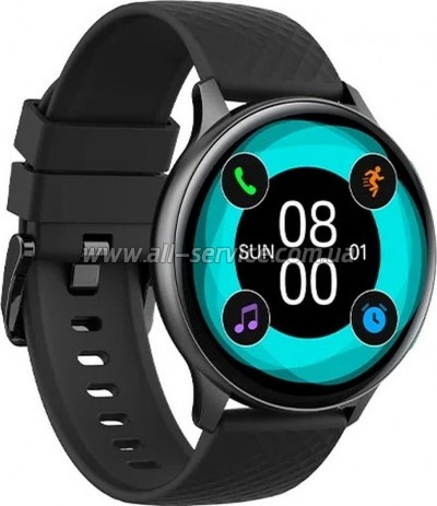 - iMiki KW66pro Black Silicone Strap