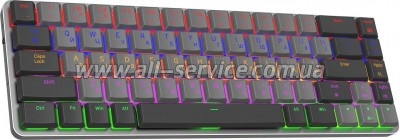  GamePro MK122R Red Swich Low Profile Wireless Dark Gray (MK122R)
