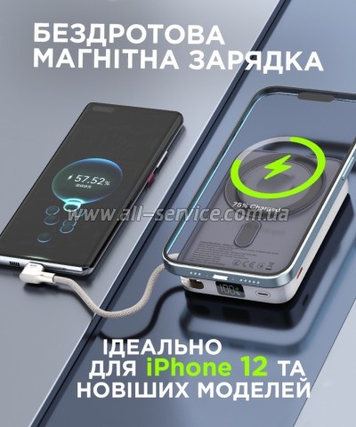 ������� ������������� Sigma X-power SI10A8QL-MAG silver 10000mAh, Magnetic PD 15W (4827798161012)