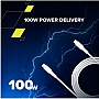 Дата кабель USB-C to USB-C 2.0m CC100SC 100W 2m White Canyon (CNS-CC100SC20W) Дата кабель USB-C to USB-C 2.0m CC100SC 100W 2m White Canyon (CNS-CC100SC20W)