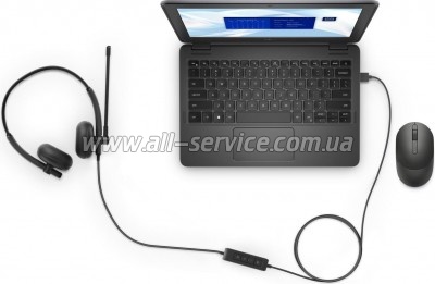 �������� Dell Wired Headset WH125 Black (520-BBLV)
