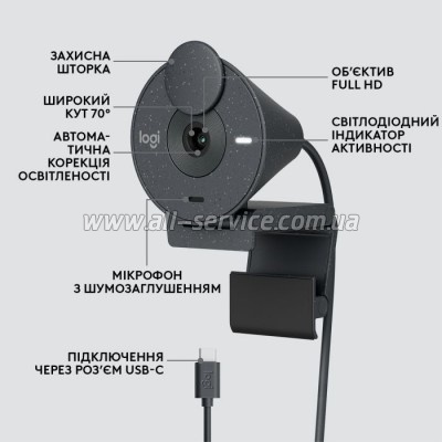 - Logitech Brio 305 FHD for Business Graphite (960-001469)