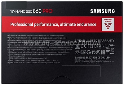 SSD  Samsung 860 PRO 1TB 2.5" SATA V-NAND 3D MLC (MZ-76P1T0BW)