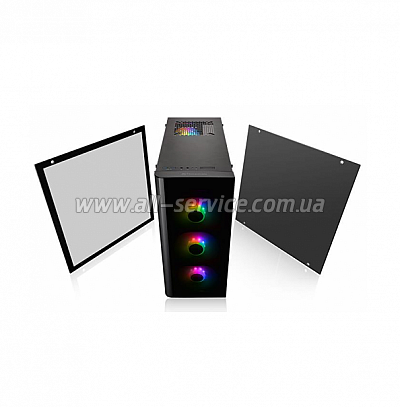  Thermaltake View 21 Tempered Glass RGB Plus Edition Black (CA-1I3-00M1WN-05)