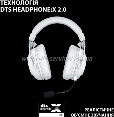  Logitech G Pro X 2 Lightspeed Wireless White (981-001269)