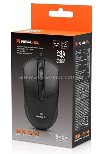  REAL-EL RM-214 USB Black (EL123200039)
